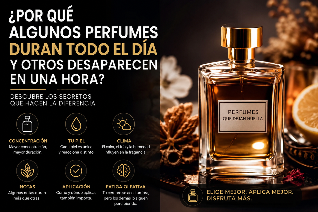 🔥 ¿Por Qué Algunos Perfumes Duran Todo El Día y Otros Desaparecen en Una Hora?