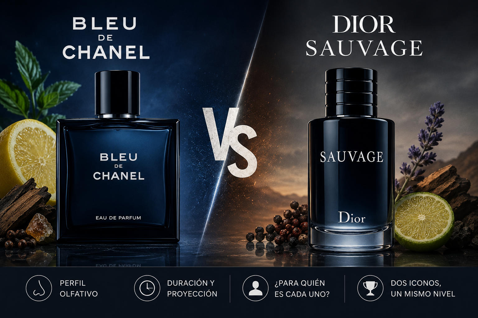 Bleu de Chanel vs Dior Sauvage: ¿cuál elegir?